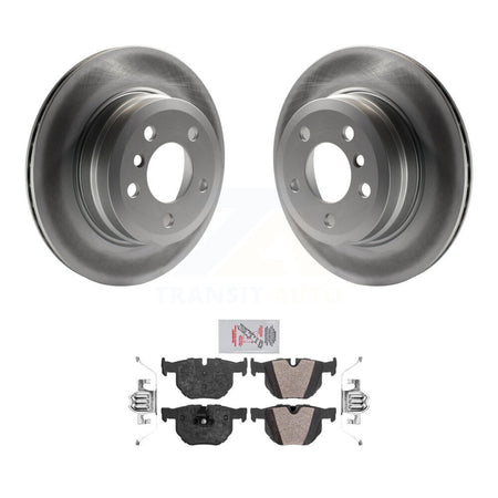 Rear Coated Disc Brake Rotors And Semi-Metallic Pads Kit For BMW X5 X6 KGA-103914