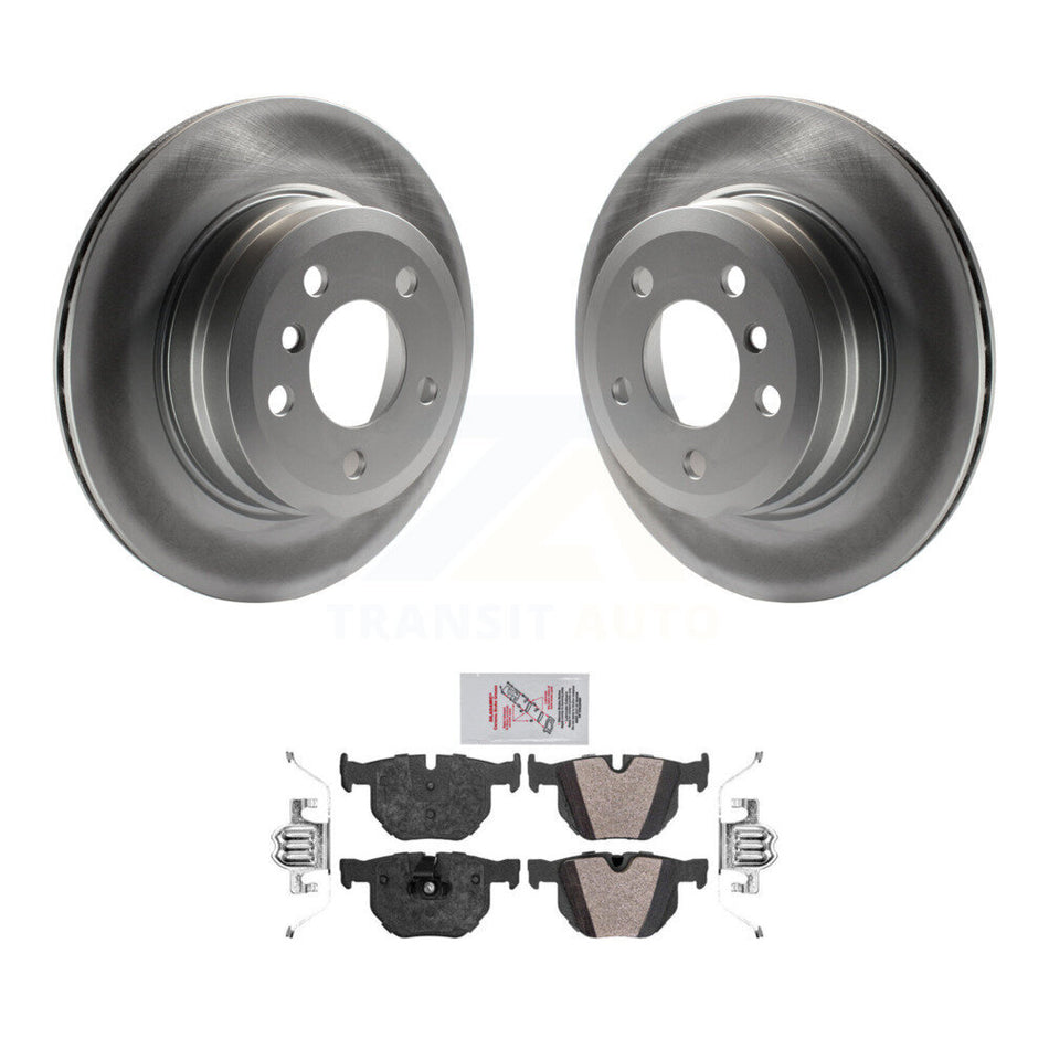 Rear Coated Disc Brake Rotors And Semi-Metallic Pads Kit For BMW X5 X6 KGA-103914