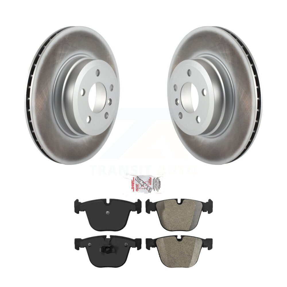 Rear Coated Disc Brake Rotors And Semi-Metallic Pads Kit For BMW X5 X6 KGA-103915
