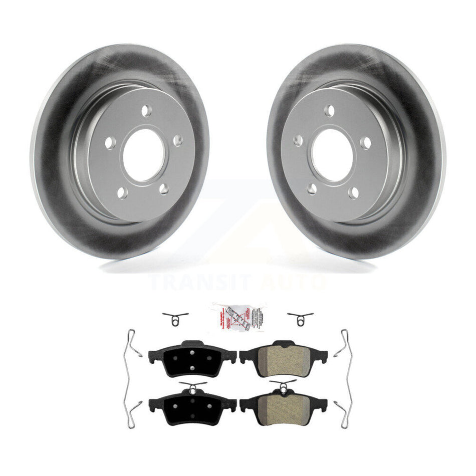 Rear Coated Disc Brake Rotors And Semi-Metallic Pads Kit For Ford Focus KGA-103920