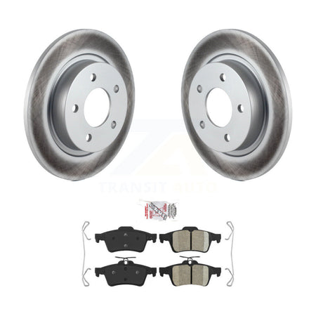 Rear Coated Disc Brake Rotors And Ceramic Pads Kit For Mazda 3 Sport KGA-103933