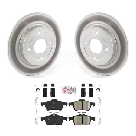 Rear Coated Disc Brake Rotors And Ceramic Pads Kit For 2018-2022 Ford EcoSport AWD KGA-103942