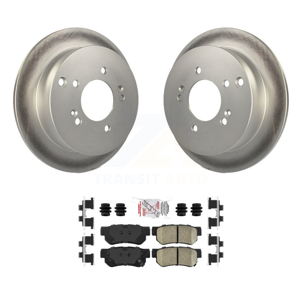 Rear Coated Disc Brake Rotor And Ceramic Pad Kit For Hyundai Tucson Kia Sportage Santa Fe KGA-103954