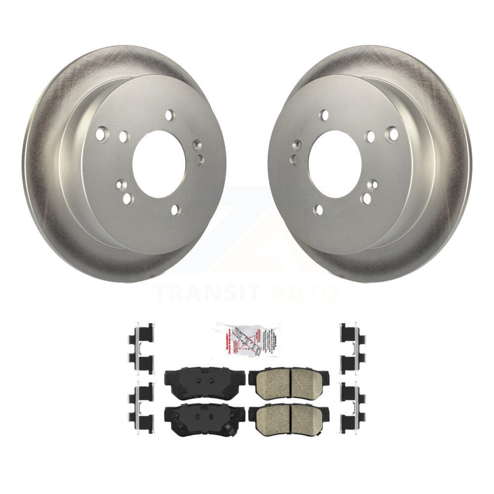 Rear Coated Disc Brake Rotor And Ceramic Pad Kit For Hyundai Tucson Kia Sportage Santa Fe KGA-103955