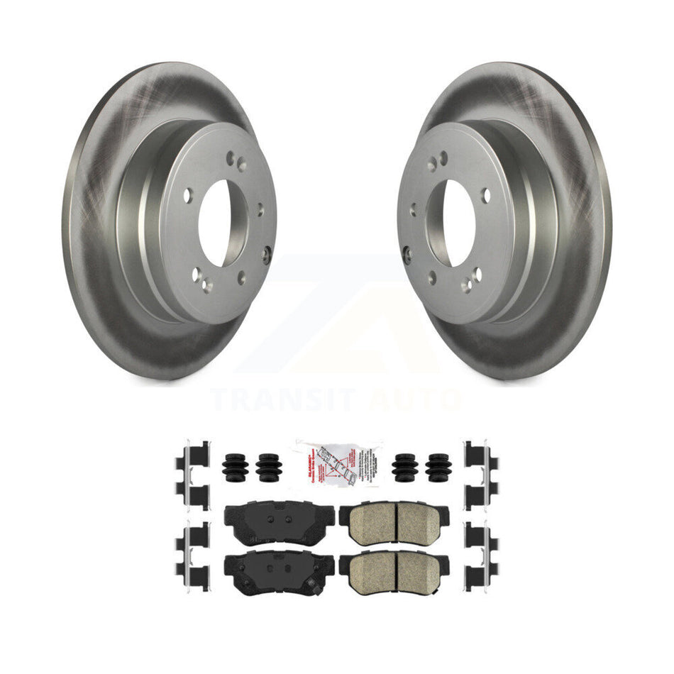 Rear Coated Disc Brake Rotors And Ceramic Pads Kit For Hyundai Sonata 3.3L KGA-103960
