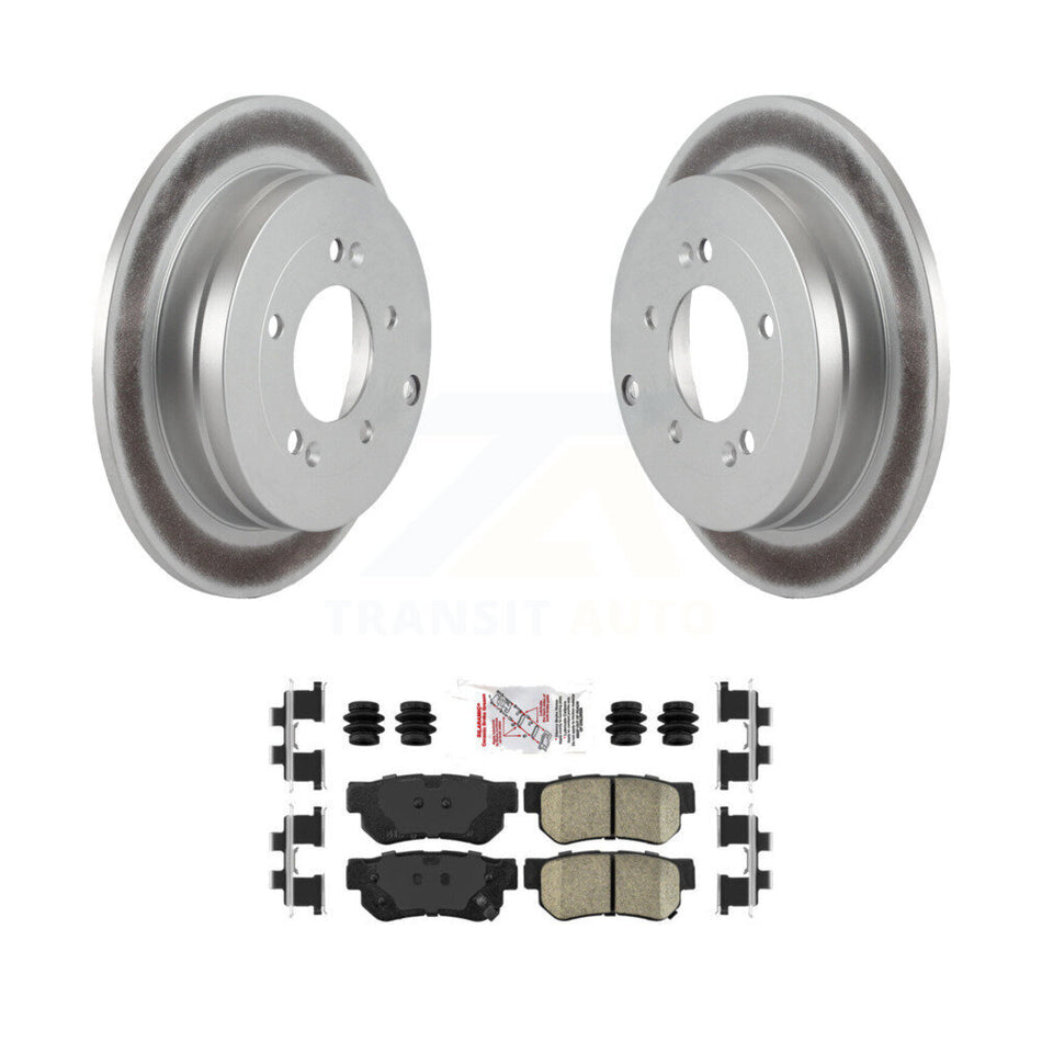 Rear Coated Disc Brake Rotors And Ceramic Pads Kit For Hyundai Azera KGA-103962