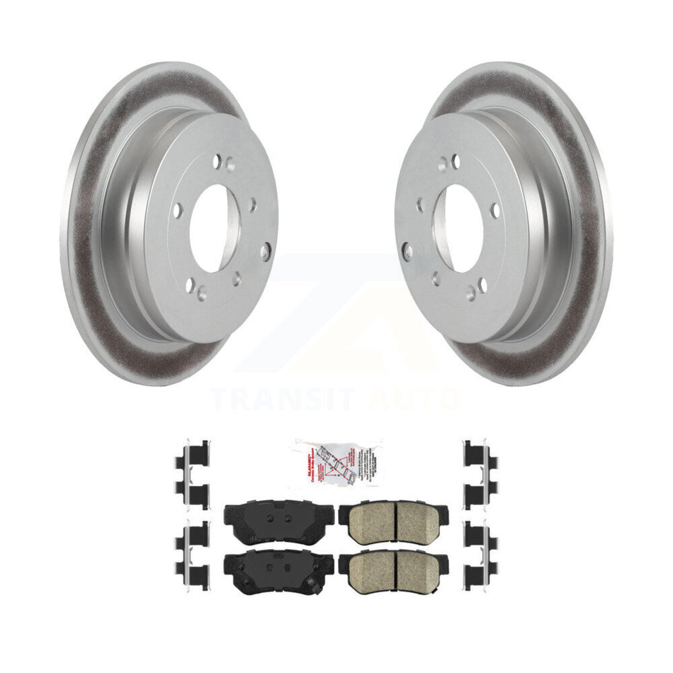 Rear Coated Disc Brake Rotors And Ceramic Pads Kit For Hyundai Azera KGA-103963