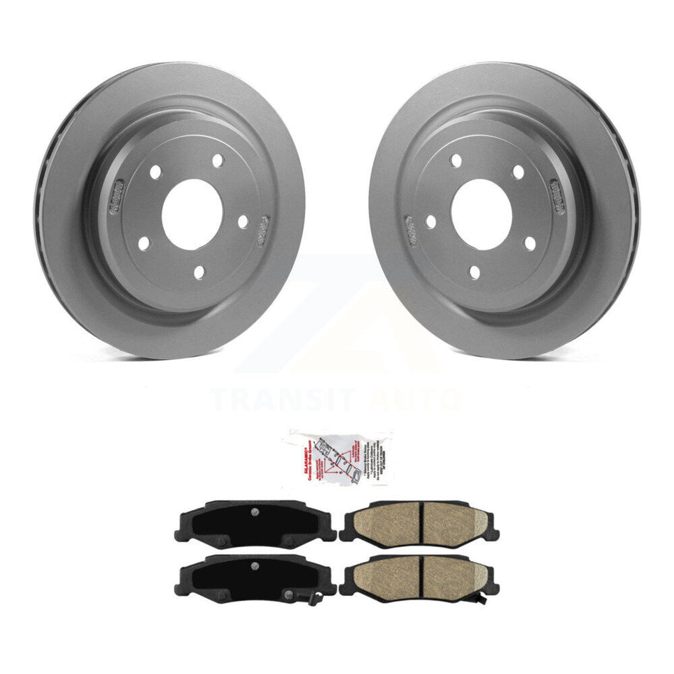 Rear Coated Disc Brake Rotors And Ceramic Pads Kit For Chevrolet Corvette Cadillac XLR KGA-103966