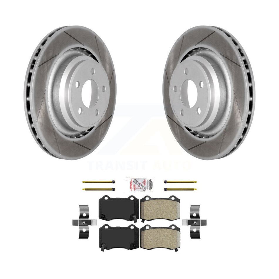 Rear Coated Brake Rotor & Semi-Metallic Pad Kit For Dodge Charger Chrysler 300 Challenger KGA-103974