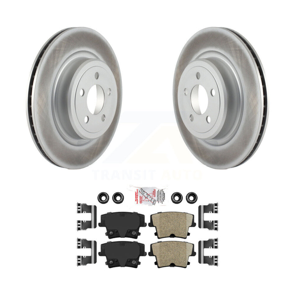 Rear Coated Disc Brake Rotors And Ceramic Pads Kit For Dodge Charger Magnum KGA-103975