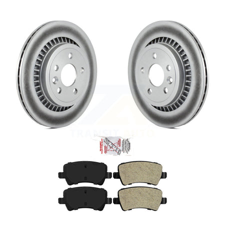 Rear Coated Disc Brake Rotors And Semi-Metallic Pads Kit For 2010-2017 Volvo XC60 KGA-103994