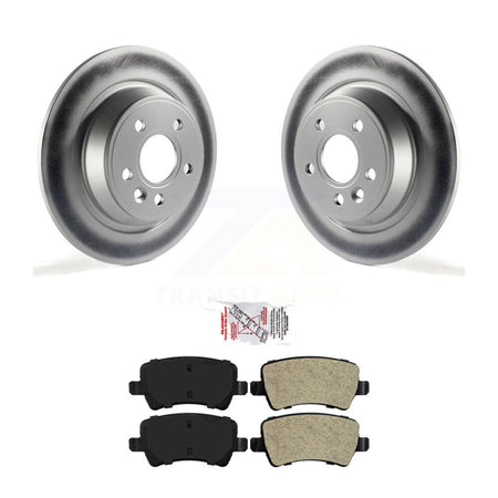 Rear Coated Disc Brake Rotors Semi-Metallic Pad Kit For 2012-2015 Land Rover Range Evoque KGA-103995