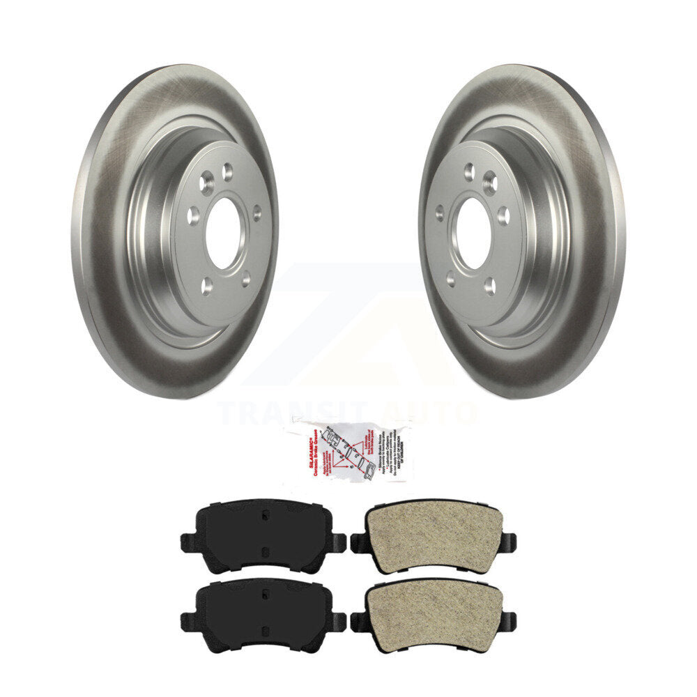Rear Coat Brake Rotors Semi-Metallic Pad Kit For Volvo XC70 S60 V60 S80 Cross Country V70 KGA-103996