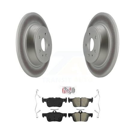 Rear Coated Brake Rotors Semi-Metallic Pad Kit For Ford Escape Fusion Lincoln MKC MKX MKZ KGA-104000