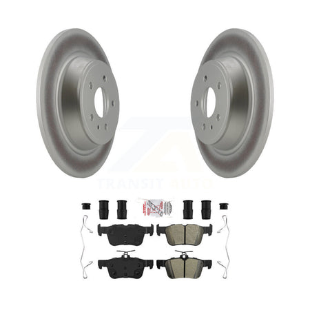 Rear Coated Brake Rotors Semi-Metallic Pad Kit For Ford Escape Fusion Lincoln MKC MKX MKZ KGA-104002