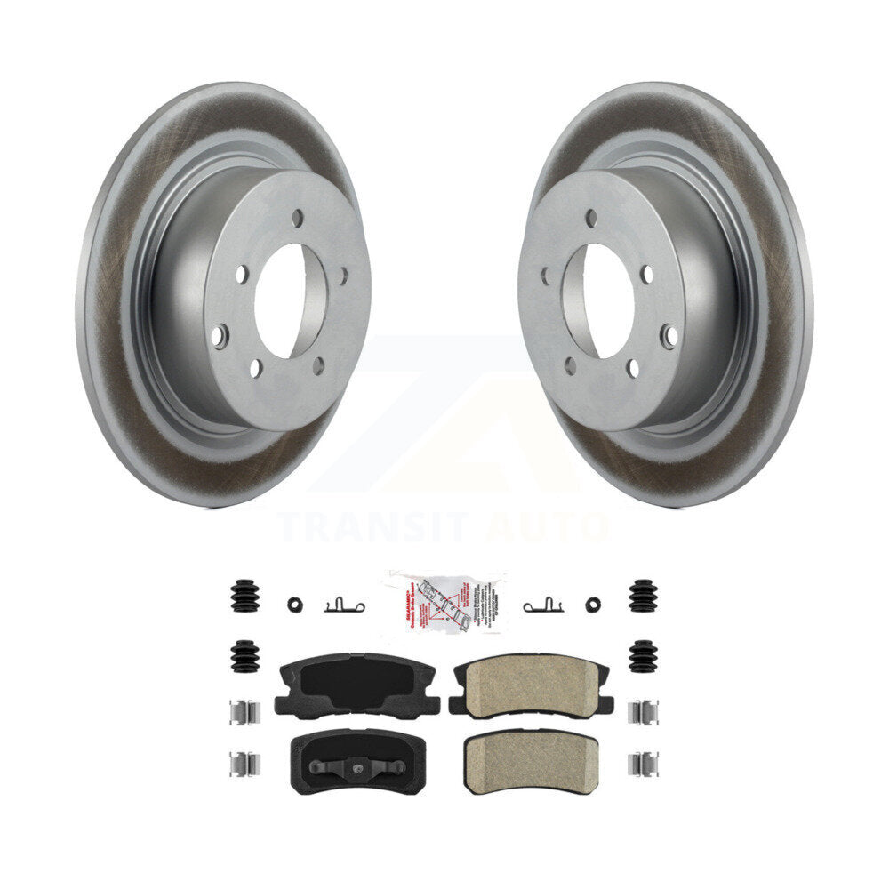 Rear Coat Brake Rotor Ceramic Pad Kit For Mitsubishi Jeep Lancer Patriot Chrysler Compass KGA-104040