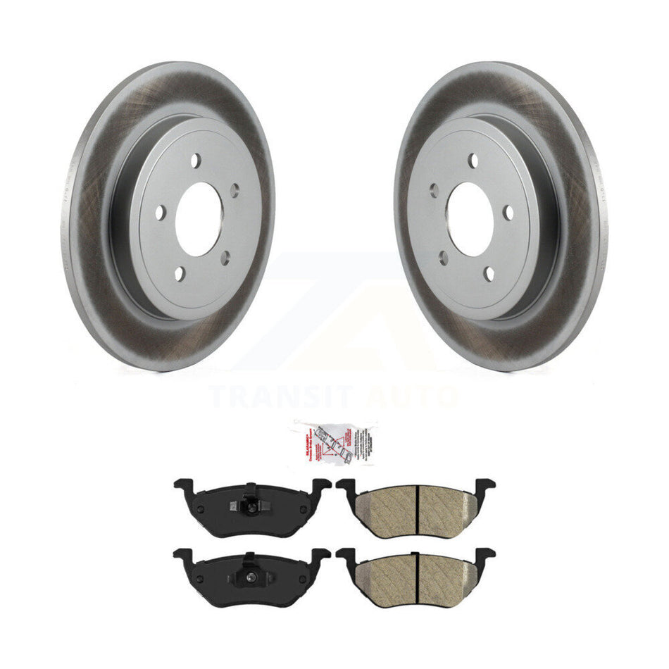 Rear Coat Brake Rotor Semi-Metallic Pad Kit For Ford Escape Mazda Tribute Mercury Mariner KGA-104051