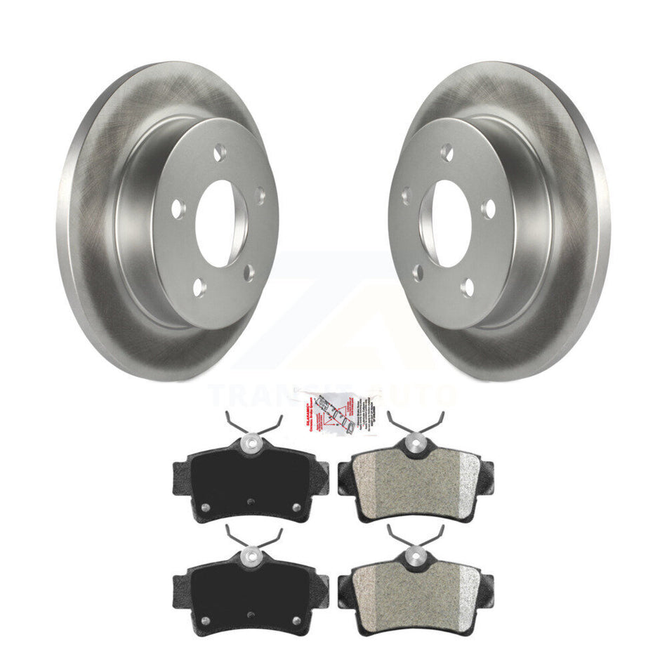 Rear Coated Disc Brake Rotors And Semi-Metallic Pads Kit For Ford Mustang KGA-104066