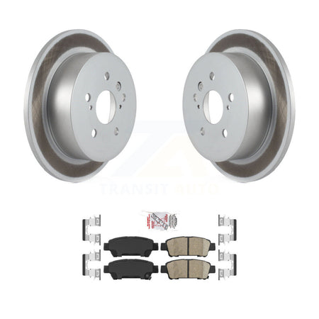 Rear Coated Disc Brake Rotors And Ceramic Pads Kit For 2004-2010 Toyota Sienna KGA-104067