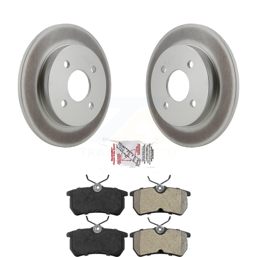 Rear Coated Disc Brake Rotors And Semi-Metallic Pads Kit For Ford Focus Fiesta KGA-104079
