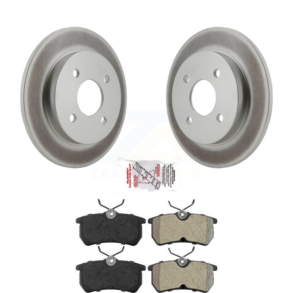 Rear Coated Disc Brake Rotors And Semi-Metallic Pads Kit For Ford Focus Fiesta KGA-104079