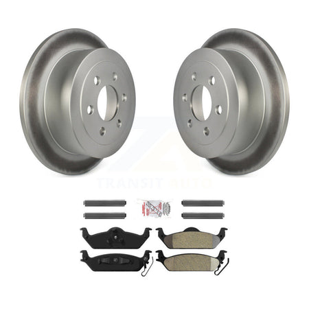 Rear Coated Disc Brake Rotors And Semi-Metallic Pads Kit For 2003-2004 Dodge Dakota KGA-104080
