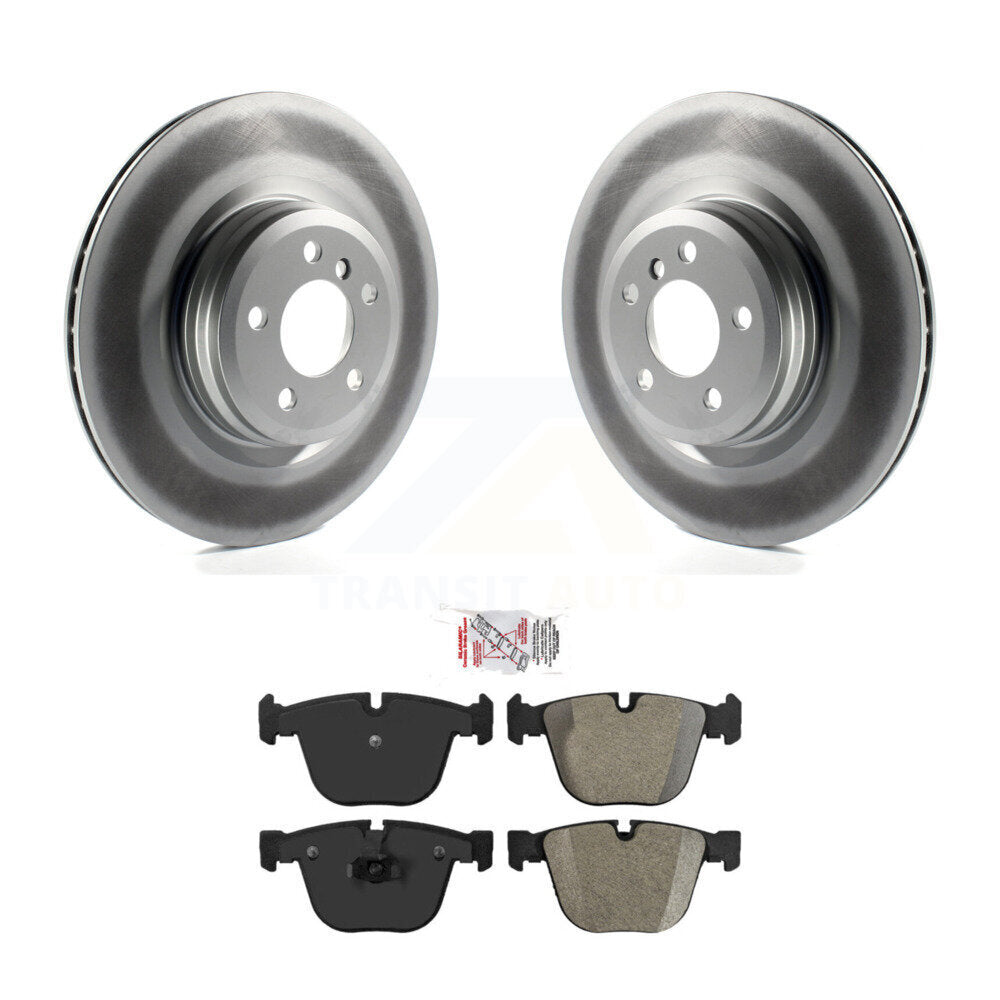 Rear Coat Brake Rotor Semi-Metallic Pad Kit For BMW 750i xDrive 750Li 550i GT Alpina B7 7 KGA-104082