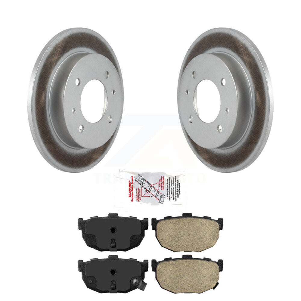 Rear Coated Disc Brake Rotors And Ceramic Pads Kit For Hyundai Elantra Tiburon KGA-104106