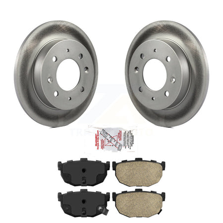 Rear Coated Disc Brake Rotors And Ceramic Pads Kit For Kia Spectra Spectra5 KGA-104108