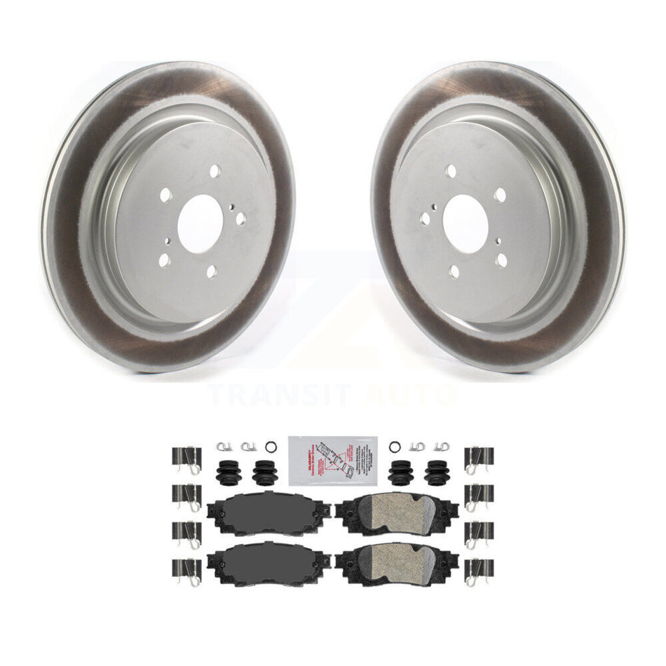 Rear Coated Disc Brake Rotors And Ceramic Pads Kit For Lexus RX350 RX450h RX350L RX450hL KGA-104111