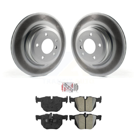 Rear Coat Brake Rotor Semi-Metallic Pad Kit For BMW X1 335i xDrive 335xi 330i 330xi 335is KGA-104114
