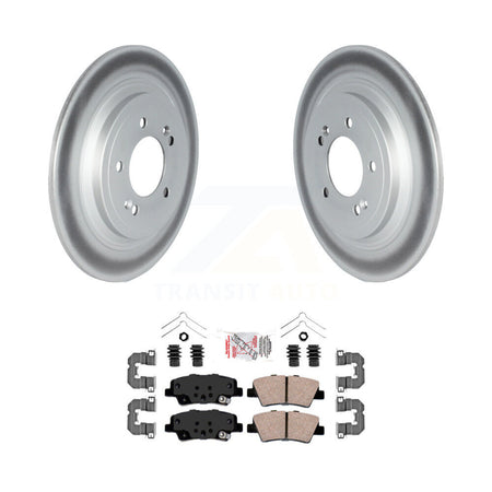 Rear Coated Disc Brake Rotors And Ceramic Pads Kit For Kia Sportage Hyundai Tucson Nexo KGA-104130