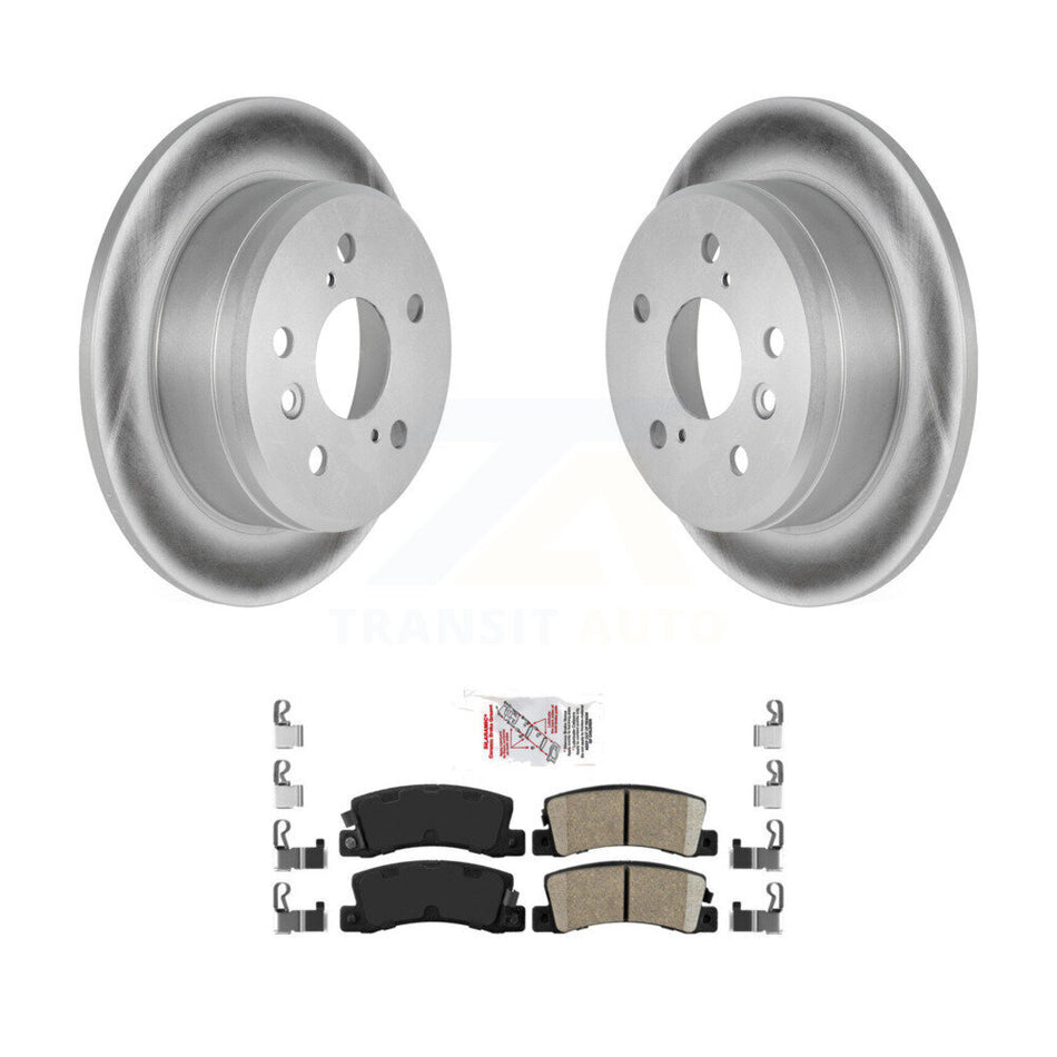 Rear Coated Disc Brake Rotors And Ceramic Pads Kit For Toyota Camry Solara Lexus ES300 KGA-104135