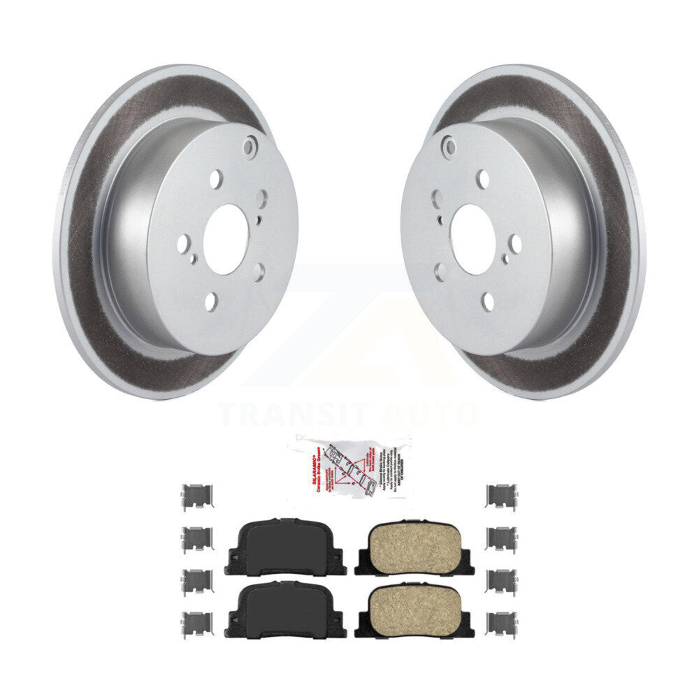 Rear Coated Disc Brake Rotors And Ceramic Pads Kit For 2005-2010 Scion tC KGA-104137