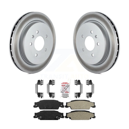 Rear Coated Disc Brake Rotors And Semi-Metallic Pads Kit For Cadillac CTS STS KGA-104139