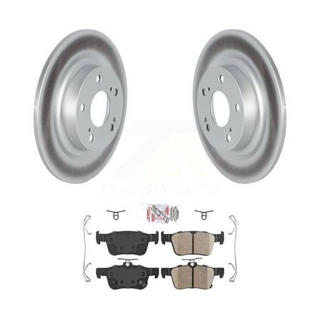 Rear Coated Disc Brake Rotors And Ceramic Pads Kit For 2024 Acura Integra 1.5L KGA-104142