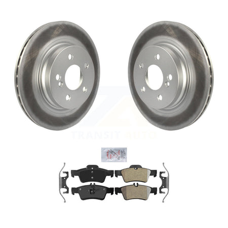 Rear Coated Disc Brake Rotors And Semi-Metallic Pads Kit For Mercedes-Benz E550 KGA-104148