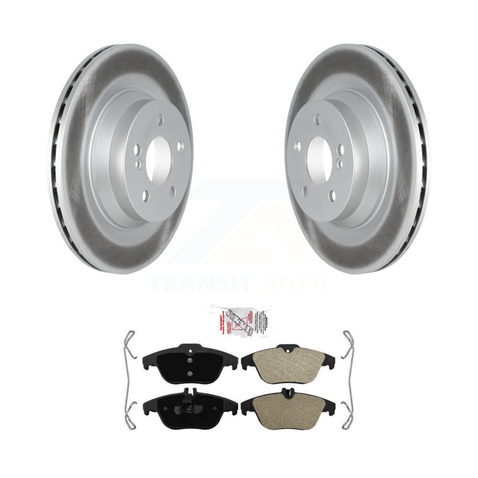 Rear Coated Disc Brake Rotors And Semi-Metallic Pads Kit For Mercedes-Benz E550 KGA-104150