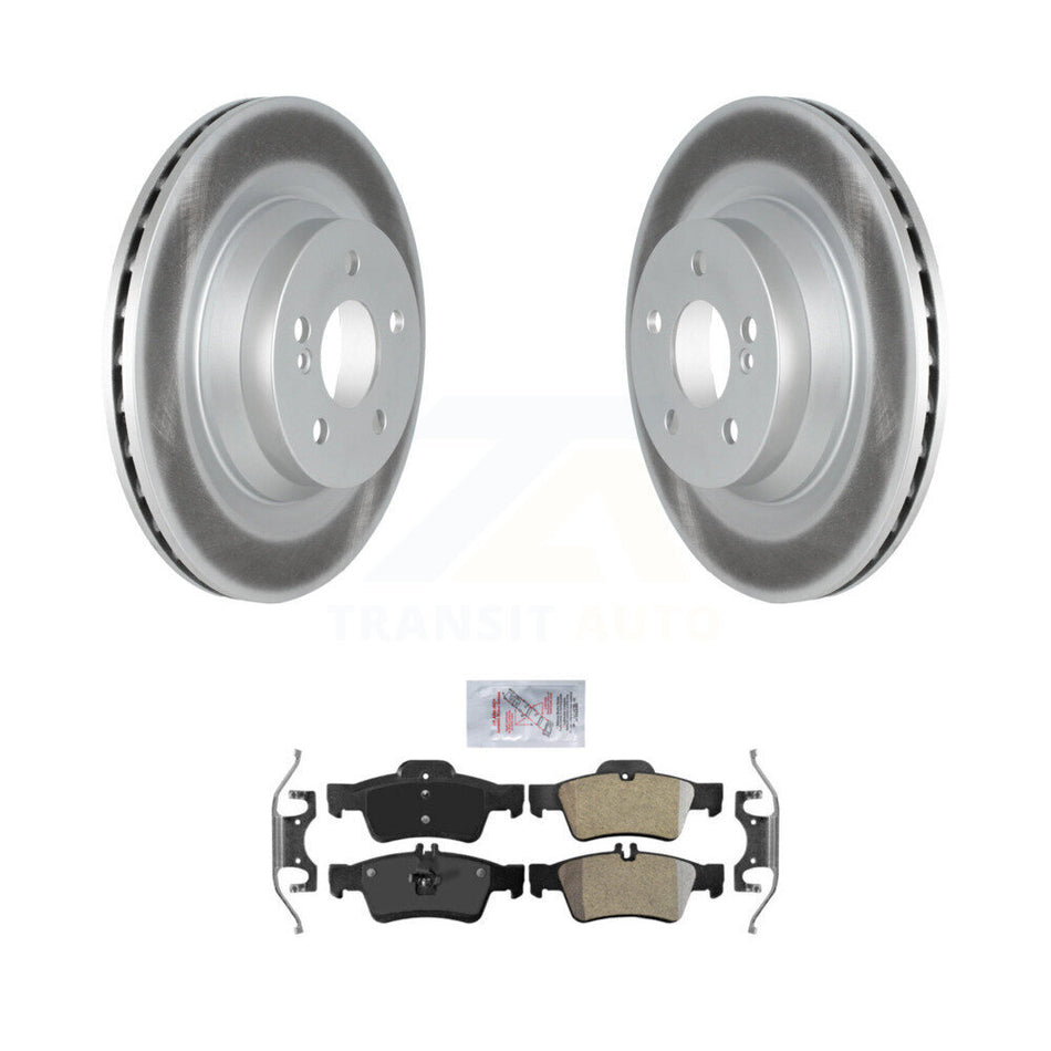 Rear Coated Disc Brake Rotors And Semi-Metallic Pads Kit For Mercedes-Benz E550 CLS550 KGA-104151