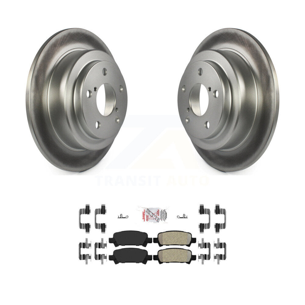 Rear Coated Disc Brake Rotors And Semi-Metallic Pads Kit For Subaru Forester Impreza KGA-104153