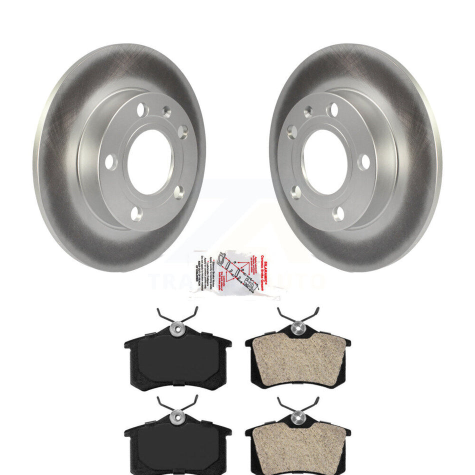 Rear Coat Brake Rotor Semi-Metallic Pad Kit For Audi A4 S4 With 245mm Diameter KGA-104155