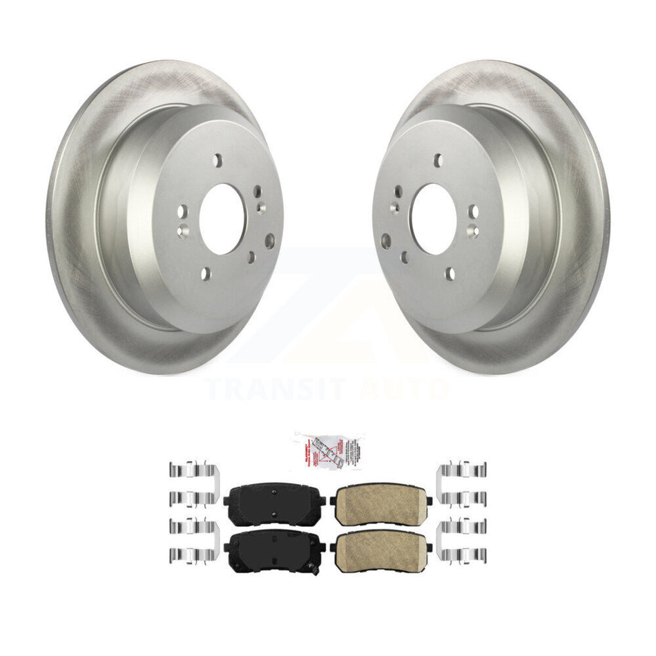 Rear Coated Disc Brake Rotors And Ceramic Pads Kit For 2007-2012 Hyundai Veracruz KGA-104160