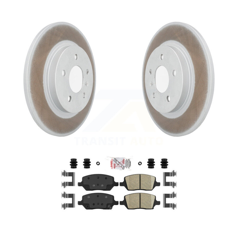 Rear Coat Brake Rotor Ceramic Pad Kit For Pontiac Montana Chevrolet Uplander Buick Saturn KGA-104162