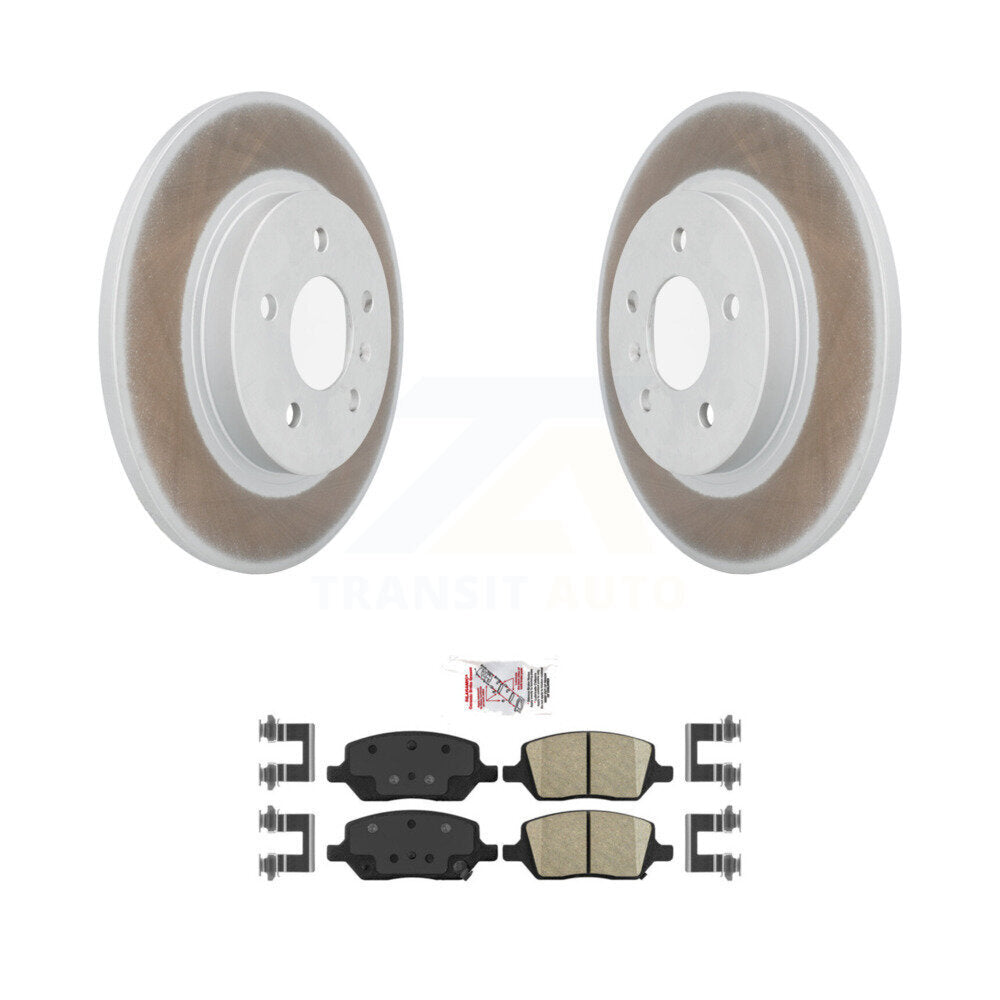 Rear Coat Brake Rotor Ceramic Pad Kit For Pontiac Montana Chevrolet Uplander Buick Saturn KGA-104163