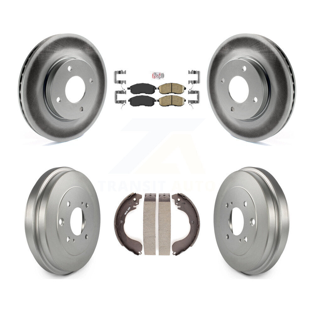 Front Rear Disc Brake Rotors Ceramic Pads And Coated Drum Kit For Nissan Sentra Cube KGA-104290