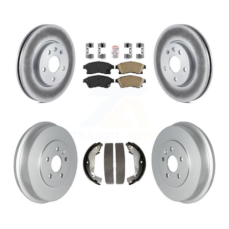 Front Rear Disc Brake Rotors Ceramic Pads And Coated Drum Kit For Chevrolet Cruze Limited KGA-104309