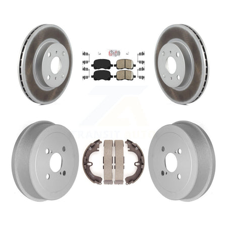 Front Rear Disc Brake Rotors Ceramic Pad Coat Drum Kit For Toyota Corolla Chevrolet Prizm KGA-104386