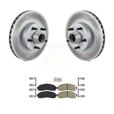 Front Coated Disc Brake Rotor Hub Ceramic Pad Kit For Ford Ranger Mazda B3000 B2300 B4000 KGA-104445