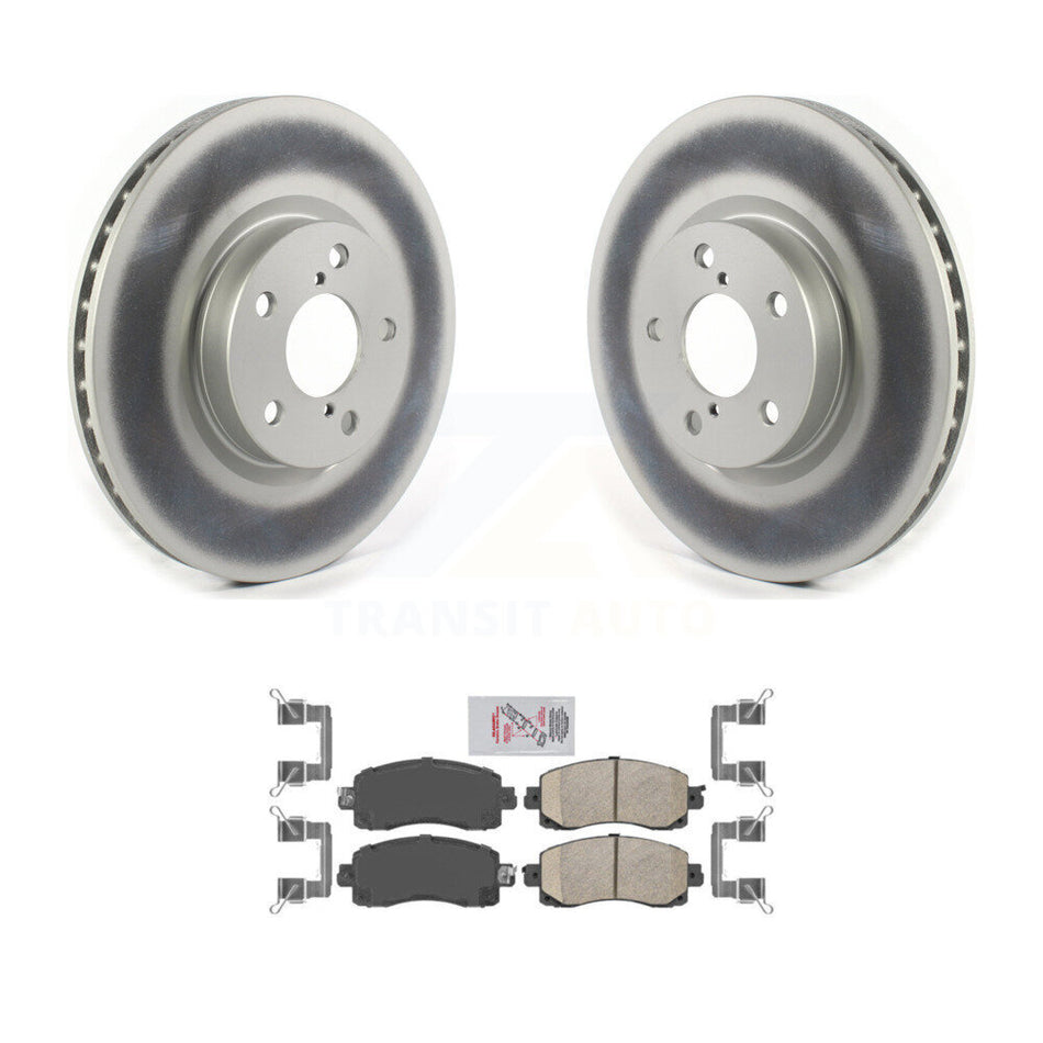 Front Coat Brake Rotor Ceramic Pad Kit For Subaru Impreza With 276mm Diameter KGA-104587