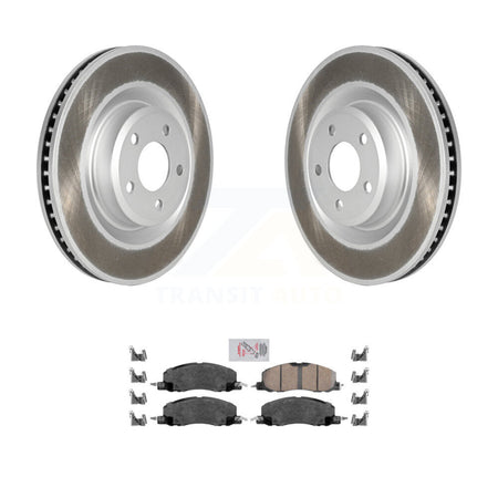 Front Coated Disc Brake Rotors And Ceramic Pads Kit For Ford Explorer Lincoln Aviator KGA-104609